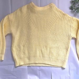 A New Day banana yellow knit sweater